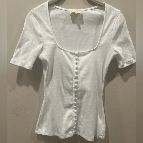 Sezane Grant T-Shirt in Ecru, XS - Picture 2 of 7